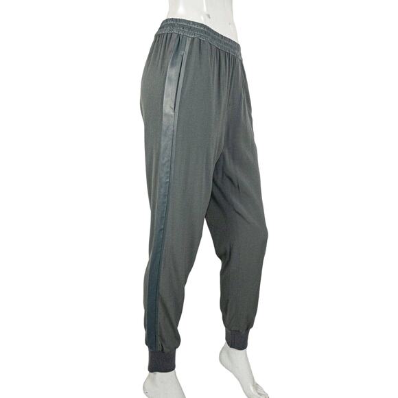 VINCE size Small Gray Jogger Pants silky viscose side panel - Picture 4 of 10